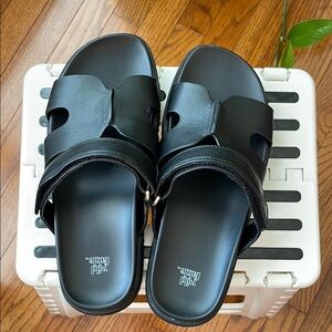 Black Slide Sandals